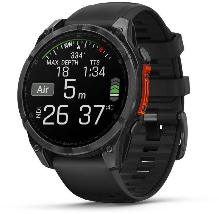 Chytré hodinky Garmin Fenix 8 47mm AMOLED Slate Gray Steel/Black Band