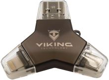 Flash disk Viking USB Flash disk 3.0 4v1 128GB černá