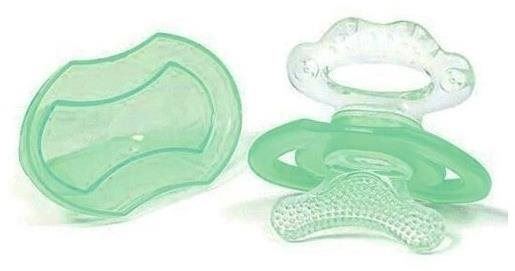 Kousátko BabyOno Kousátko silikonové - masážní "dudlík" zelený