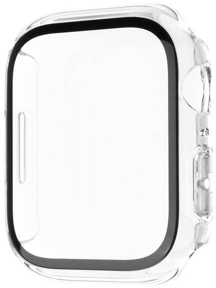Ochranný kryt na hodinky FIXED Pure s temperovaným sklem pro Apple Watch 45mm čiré