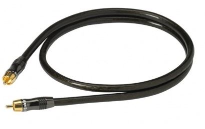 REAL CABLE E-SUB 10m, M/M, subwooferový kabel