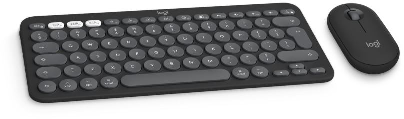 Set klávesnice a myši Logitech Pebble 2 Combo MK380s pro MAC, Graphite - US INTL