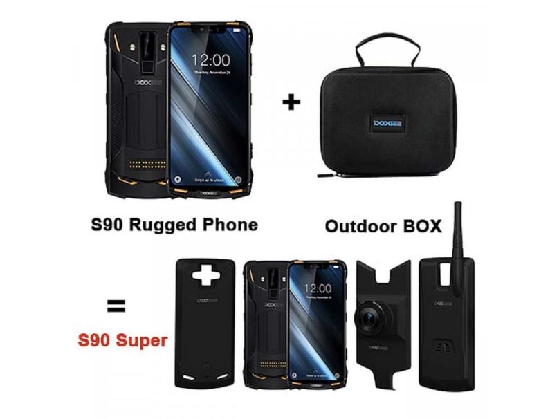 POUŽITÉ ZBOŽÍ - Mobilní telefon Doogee S90 černá Super Set