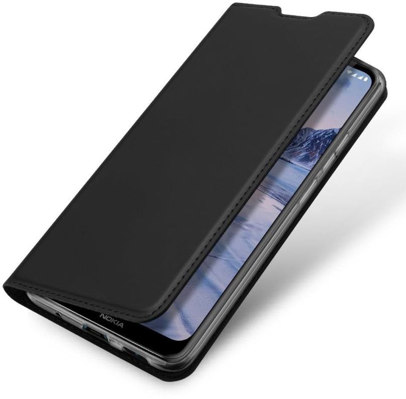 Pouzdro na mobil DUX DUCIS Skin Pro knížkové kožené pouzdro na Nokia 2.4, černé