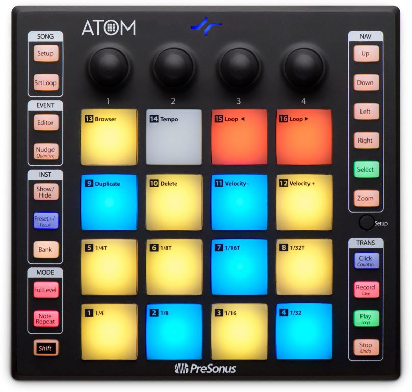MIDI kontroler Presonus ATOM