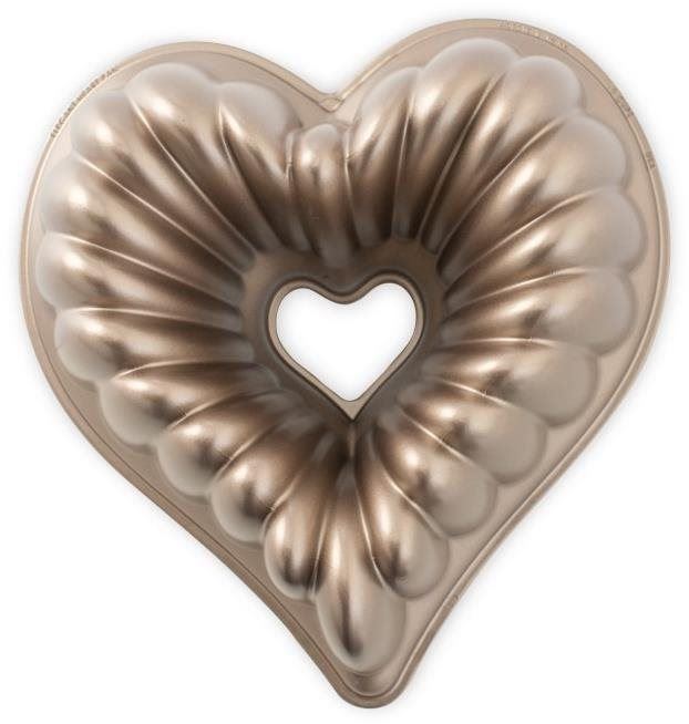 Pečicí forma NORDIC WARE Forma na bábovku HEART karamelová