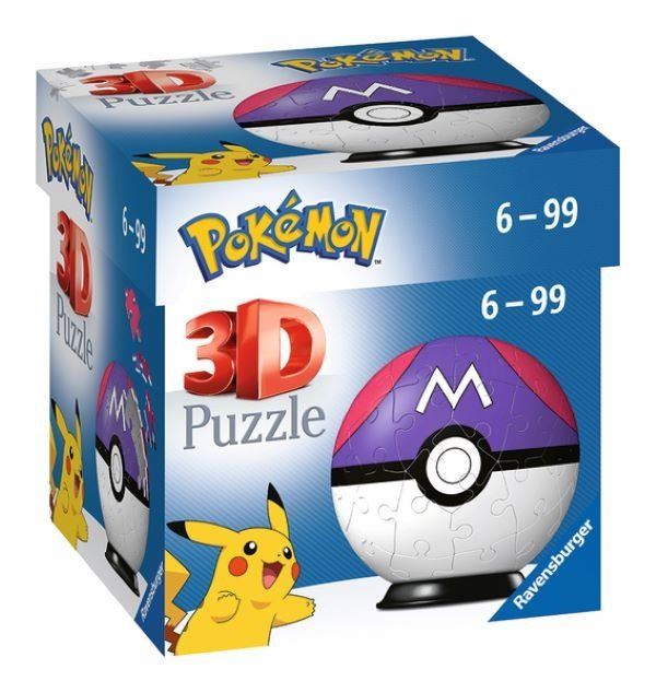 3D puzzle Puzzle-Ball Pokémon: Master Ball 54 dílků