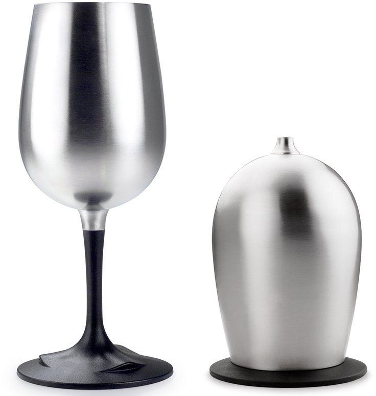 Kempingové nádobí GSI Outdoors Glacier Stainless Nesting Wine Glass