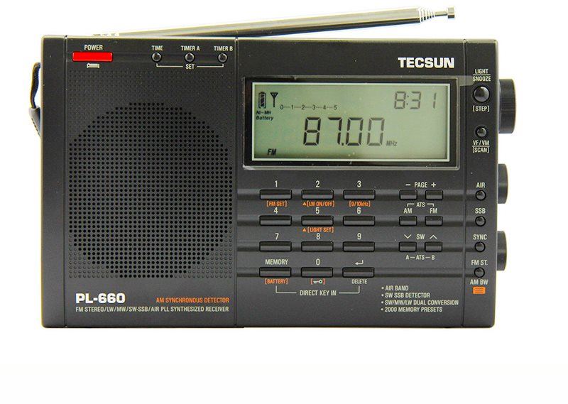Vysílačka Tecsun PL-660 přehledový přijímač