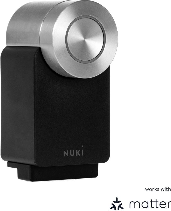 Chytrý zámek Nuki Smart Lock Pro 4. generace - černý (s podporou Matter)
