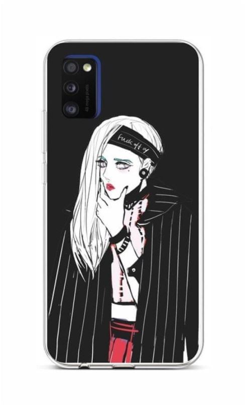 Kryt na mobil TopQ Samsung A41 silikon Dark girl 52963