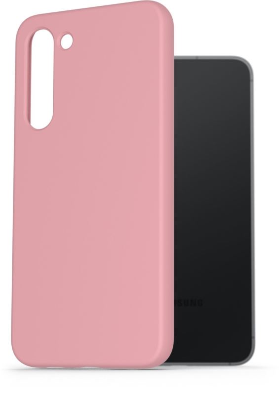 Kryt na mobil AlzaGuard Premium Liquid Silicone Case pro Samsung Galaxy S23+ 5G růžové