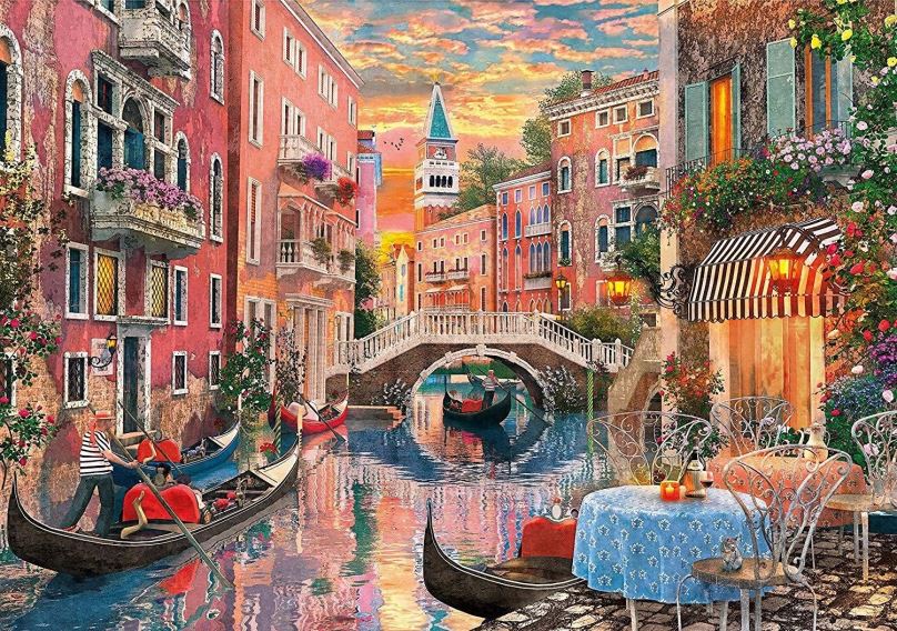 Puzzle Clementoni Puzzle Západ slunce v Benátkách 6000 dílků