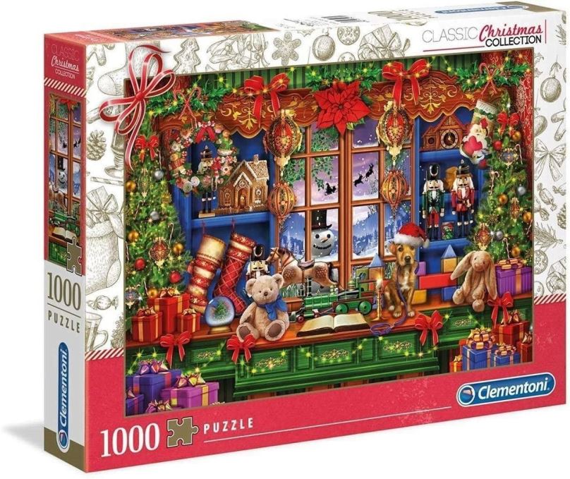 Puzzle Clementoni Puzzle Vánoční kolekce: Starý vánoční obchod 1000 dílků