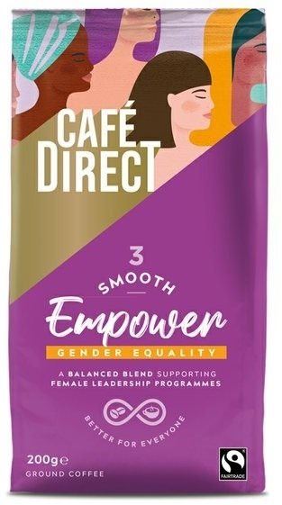 Káva Cafédirect Arabika Smooth mletá káva s tóny mléčné čokolády 200g