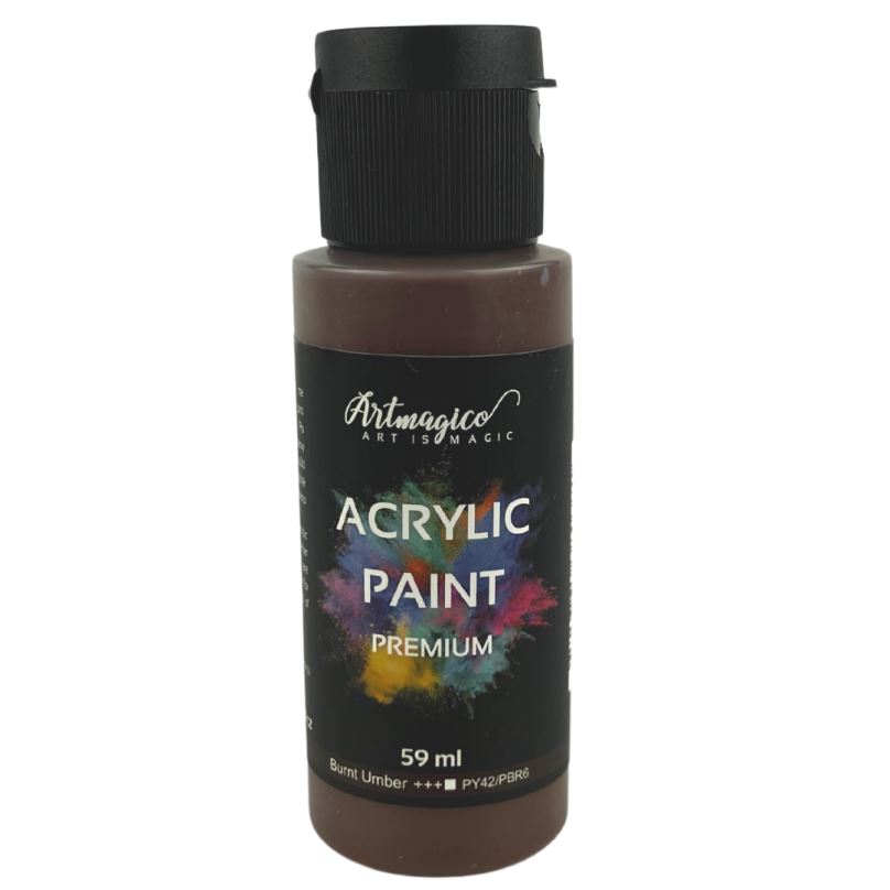 Artmagico - akrylové barvy Premium 59 ml Barva: Burnt umber