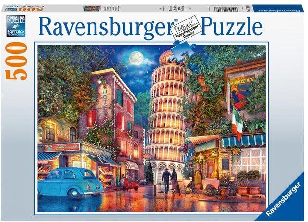 Puzzle Ravensburger Puzzle 173808 Uličky V Pise 500 Dílků