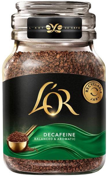 Káva L'OR Decaf instantní káva bez kofeinu 100g