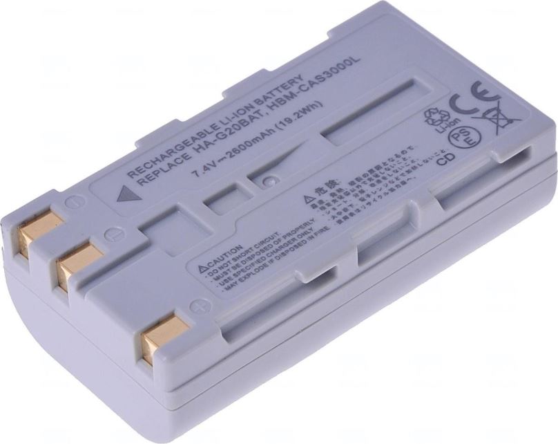 Nabíjecí baterie T6 Power pro čtečku čárových kódů Casio HA-G20BAT, Li-Ion, 2600 mAh (19,2 Wh), 7,4 V