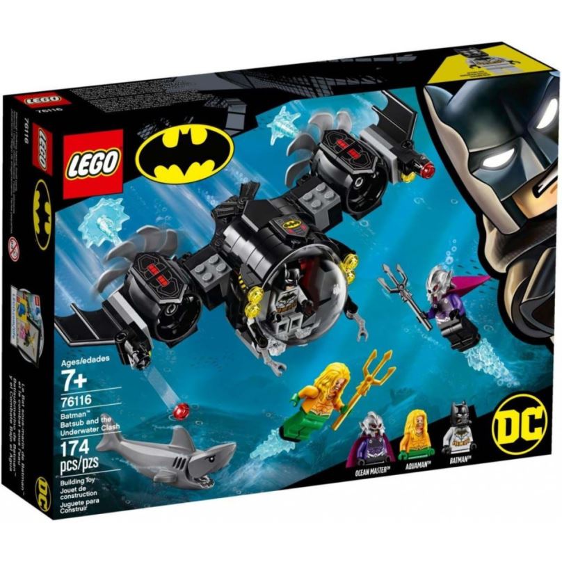 Stavebnice LEGO Super Heroes 76116 Batmanova ponorka a střetnutí pod vodou