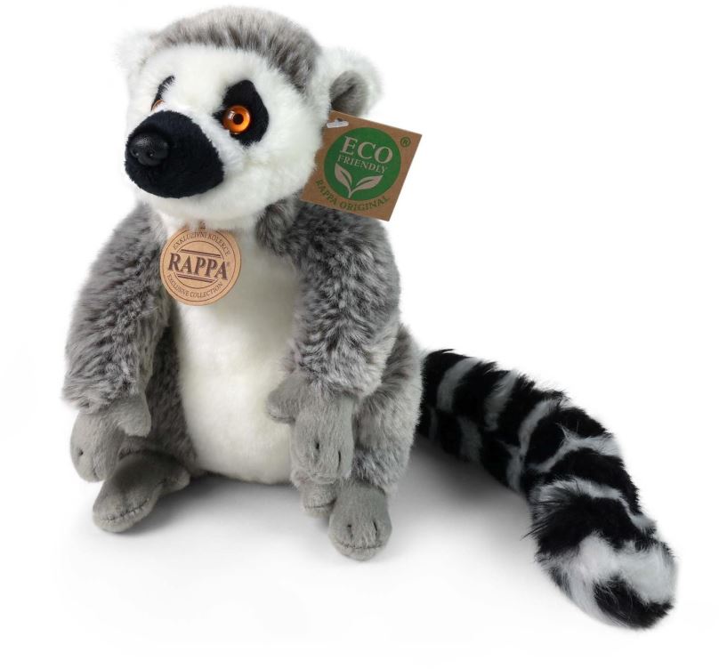 Plyšák RAPPA Plyšový lemur 22 cm, Eco-Friendly