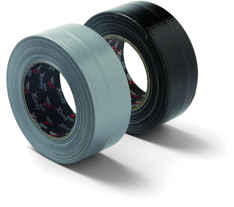 Lepicí páska SCHULLER Stavební tkaninová lepicí páska X-WAY PRO, stříbrná, 48 mm x 50 m