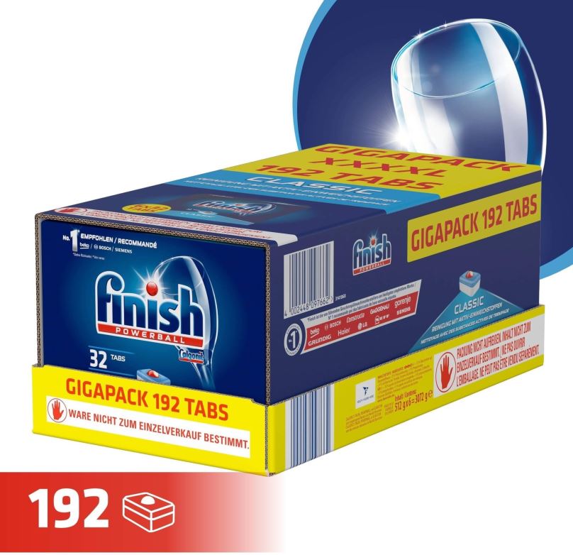 Tablety do myčky FINISH Classic Gigapack 192 ks