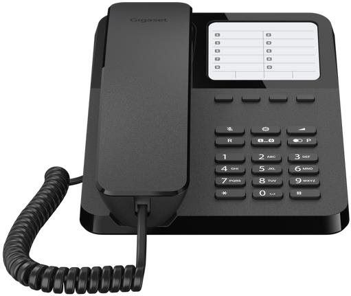 Telefon pro pevnou linku Gigaset DESK 400 černá
