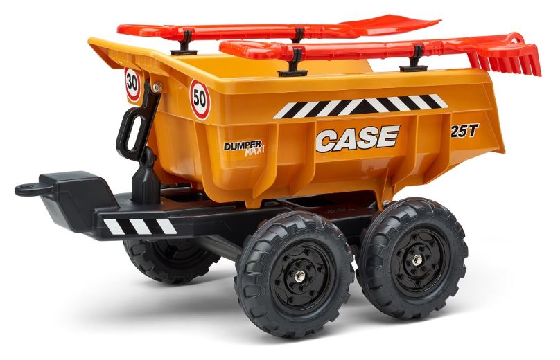 Vlek za traktor Case maxi, oranžový