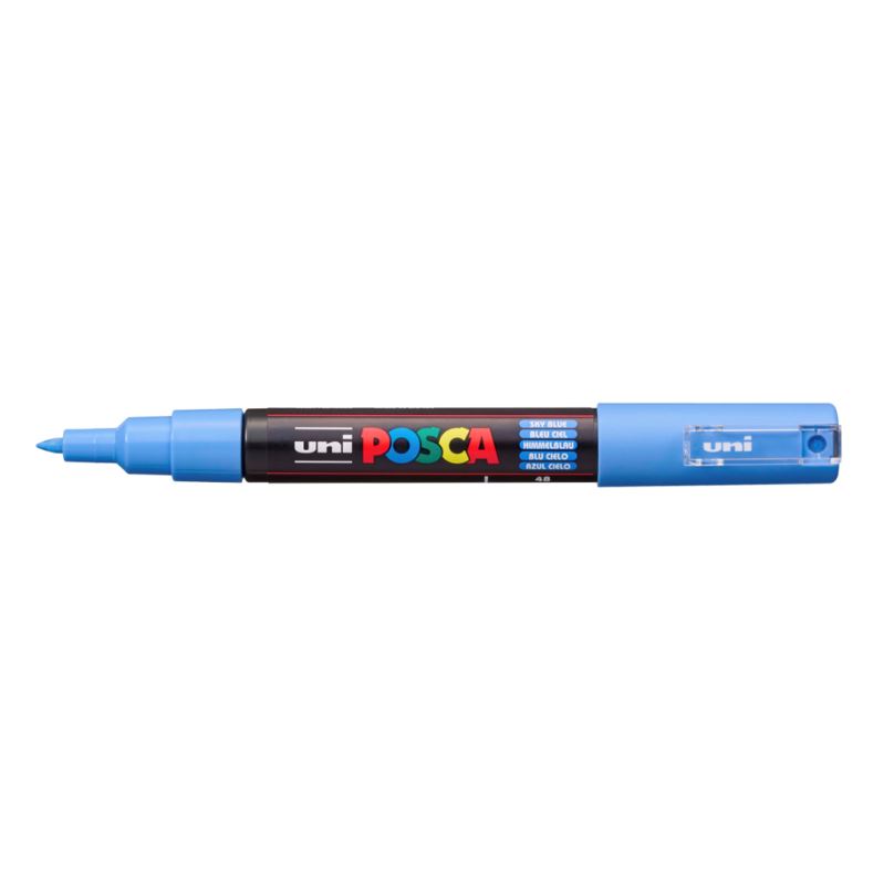 POSCA akrylový popisovač PC-1M, 0,7-1 mm Barva: Nebesky modrý