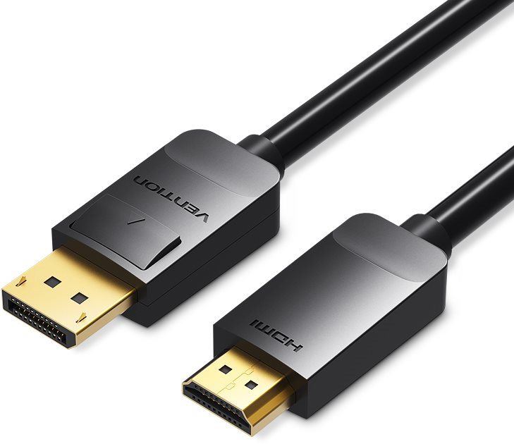 Video kabel Vention DisplayPort (DP) to HDMI Cable, černý