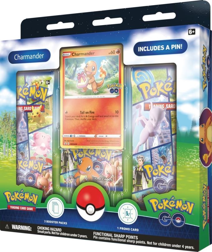 Pokémon karty Pokémon TCG: Pokémon GO - Pin Box - Charmander