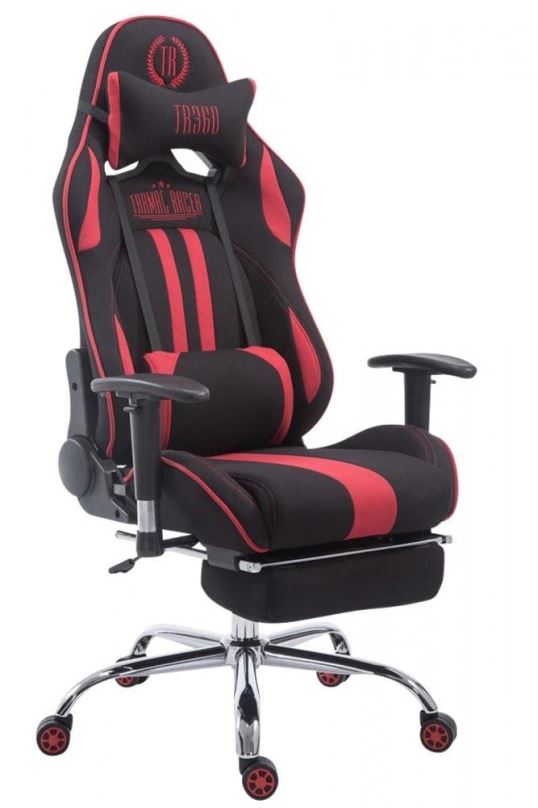 Herní židle BHM GERMANY Racing Limit, textil, černá / červená