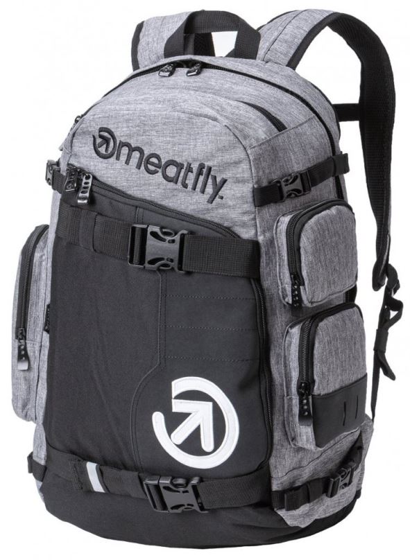 Městský batoh Meatfly Wanderer 5 Backpack Heather Grey/ Black