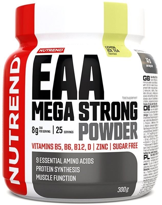 Aminokyseliny Nutrend EAA MEGA STRONG POWDER, 300 g, ledový čaj citron