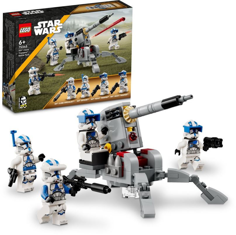 LEGO stavebnice LEGO® Star Wars™ 75345 Bitevní balíček klonovaných vojáků z 501. legie