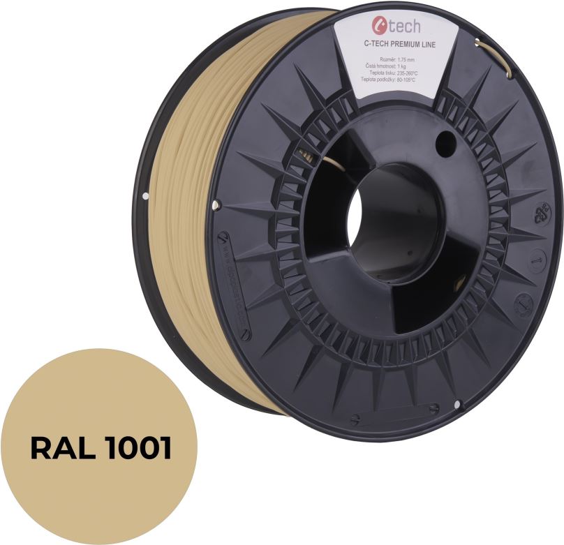 Filament C-TECH filament PREMIUM LINE PLA béžová RAL1001