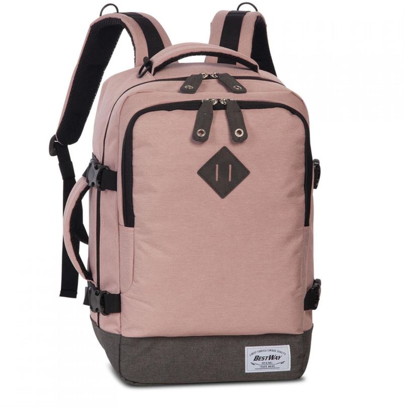 Batoh Bestway Bags, kabinové zavazadlo, růžové