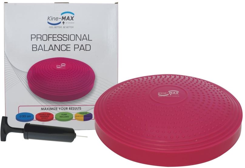 Balanční polštářek Kine-MAX Professional Balance Pad - růžový