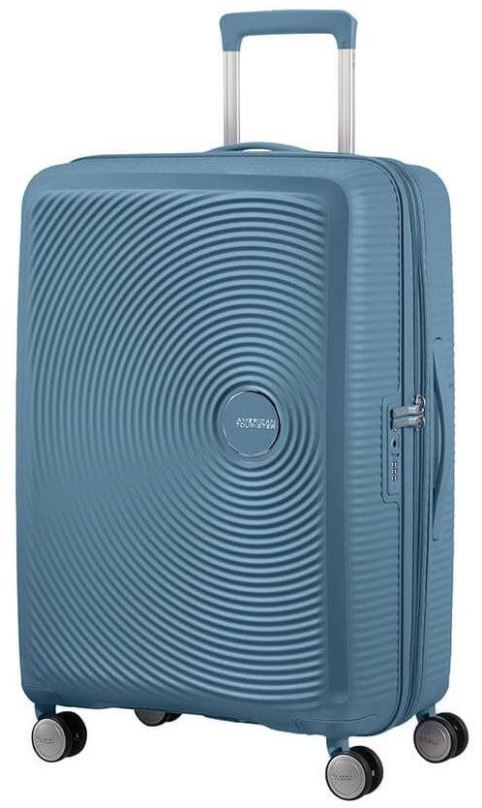 Cestovní kufr American Tourister SOUNDBOX SPINNER 67 EXP Stone Blue