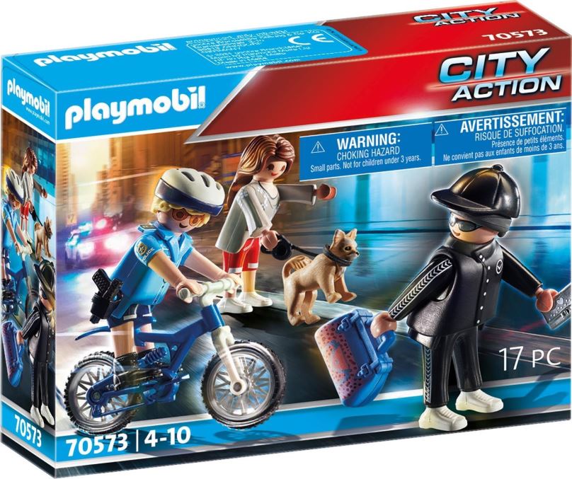 Stavebnice Playmobil Policejní kolo: Pronásledování kapsáře
