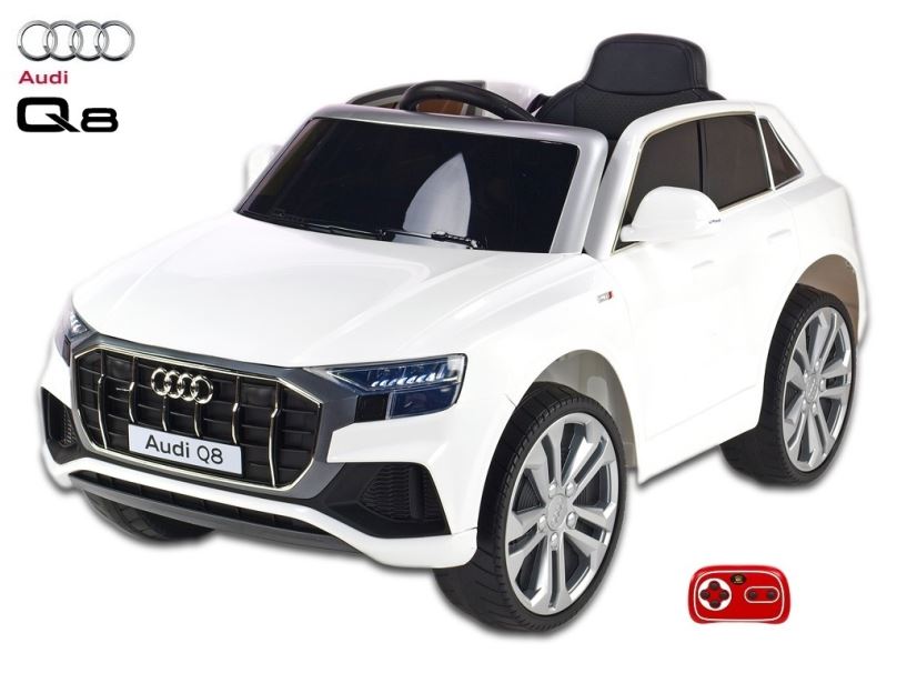 Elektrické auto pro děti Audi Q8, lakovaná bílá