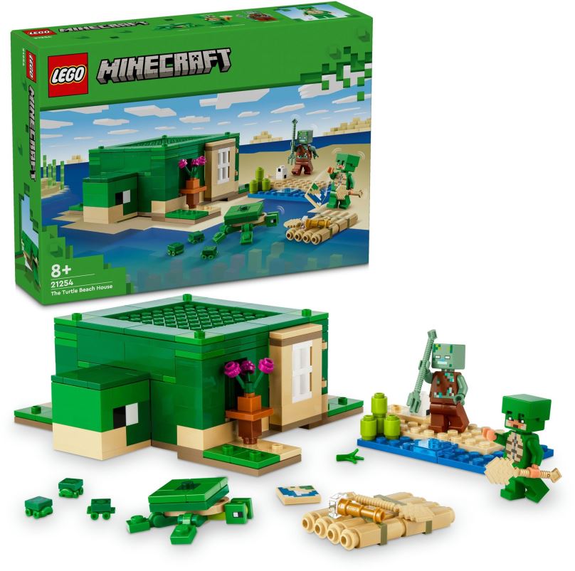 LEGO stavebnice LEGO® Minecraft® 21254 Želví domek na pláži