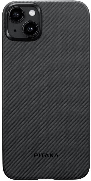 Kryt na mobil Pitaka MagEZ 4 600D Case Black/Grey Twill iPhone 15 Plus
