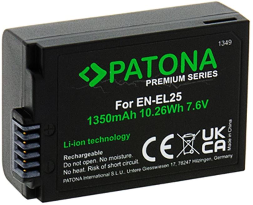 Baterie pro fotoaparát PATONA pro Nikon EN-EL25 1350mAh Li-Ion Premium Z50 / Z fc