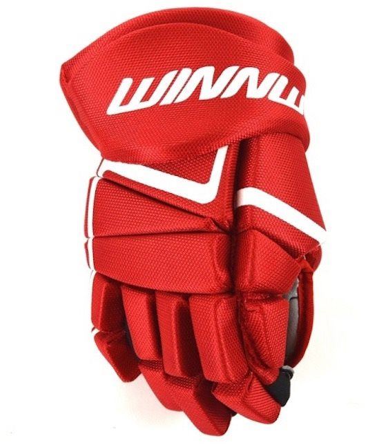 Hokejové rukavice Winnwell AMP500 YTH, červená, Dětská, 9"