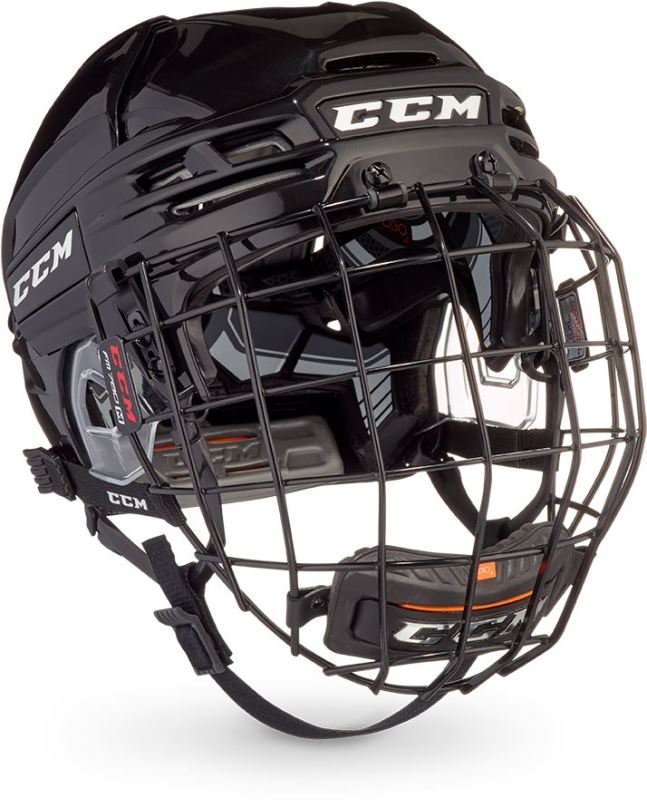 Hokejová helma CCM Tacks 910 Combo SR, modrá, Senior, vel. S, 52-57cm