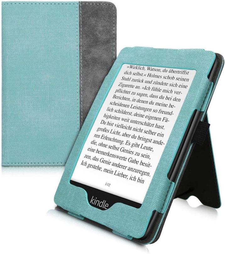 Pouzdro na čtečku knih KW Mobile - Double Leather - KW5021701 - Pouzdro pro Amazon Kindle Paperwhite 1/2/3 - barva grey, mi