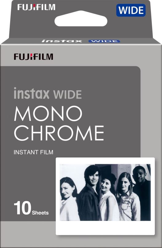 Fotopapír FujiFilm film instax wide Monochrome 10 ks