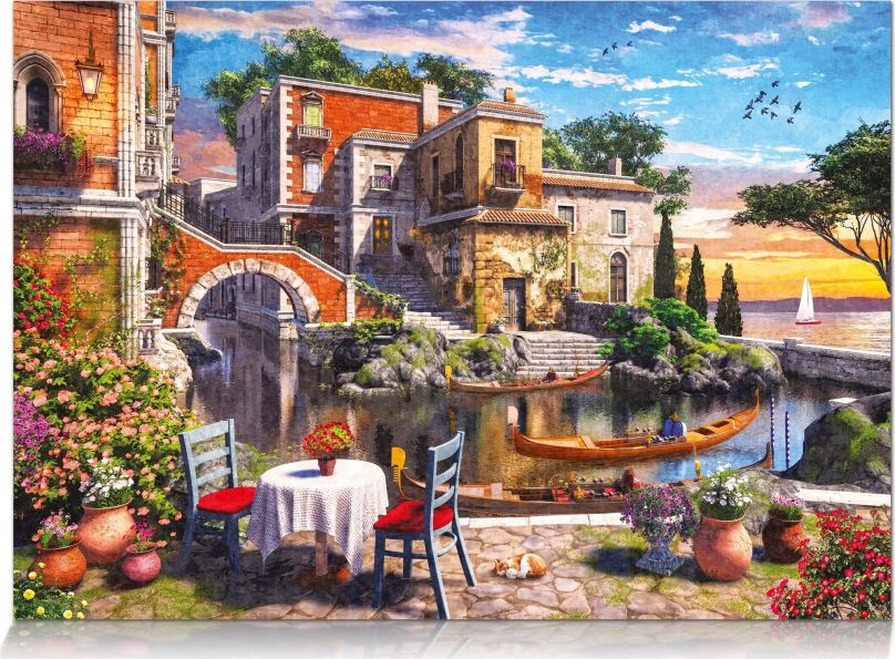 Puzzle Star Puzzle Výhled z terasy v Benátkách 1000 dílků